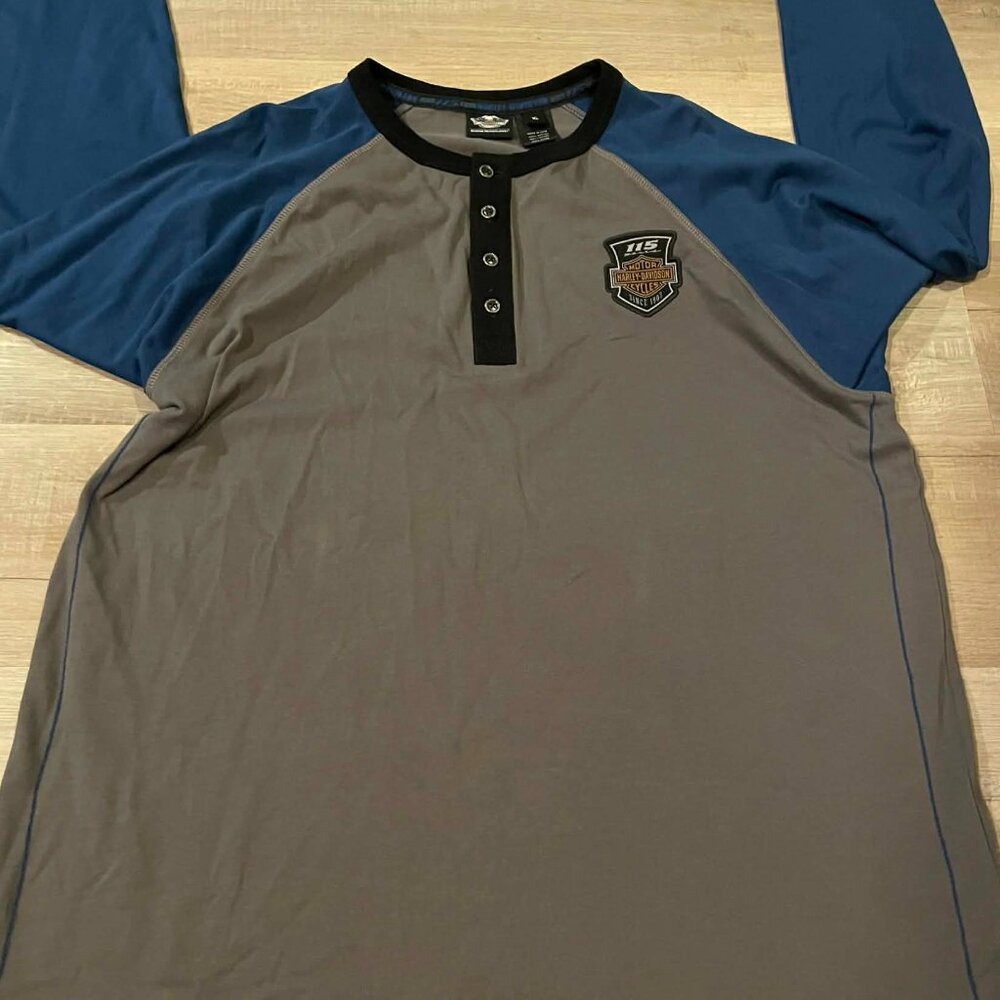 Harley-Davidson Men's 115th Anniversary Long Sleeve  99006-18VM  xl